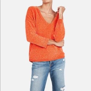 Express orange sweater sz medium